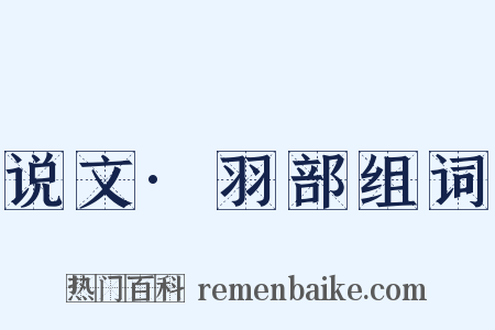 说文·羽部组词是什么意思的图片